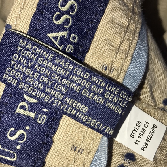 U.S. Polo Assn Mason Dot Twill Shorts, Sz 36, NWT! - Picture 10 of 12